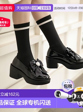 【日本直邮】cst&p女士时尚休闲鞋黑色高跟轻便潮流经典耐磨皮鞋