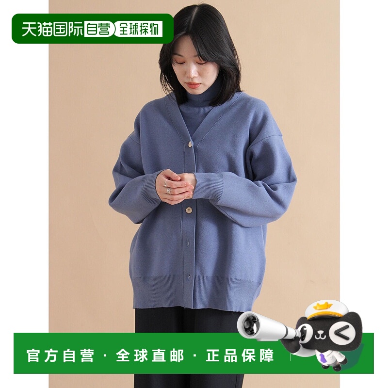 1h可退 日本直邮sm2rhythm 女装 宽松袖口 V领海绵针织开衫 26011