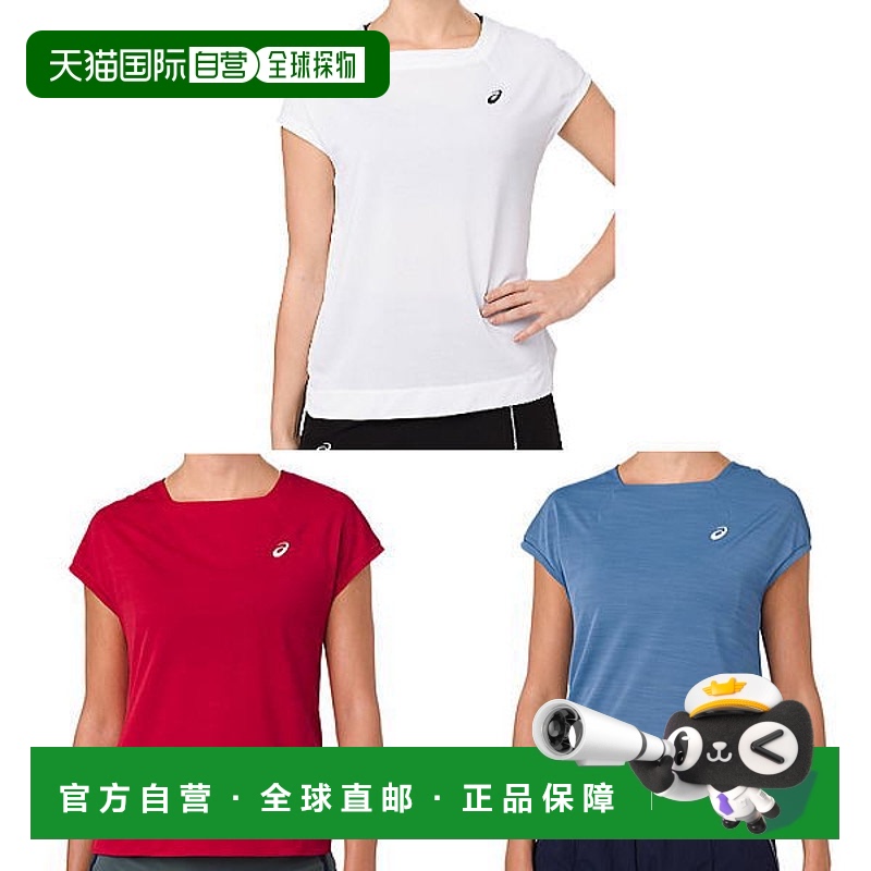 日本直邮ASICS T恤W'S短袖上衣2042A075女士2018AW网球