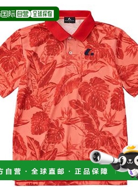 日本直邮LUCENT Polo 衫 男女士比赛衬衫 红色短袖上衣 服装 防紫