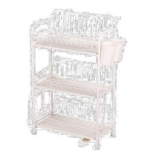 【日本直邮】PEARL METAL阿雷斯塔排水器机架纤薄3段托盘HB-1860