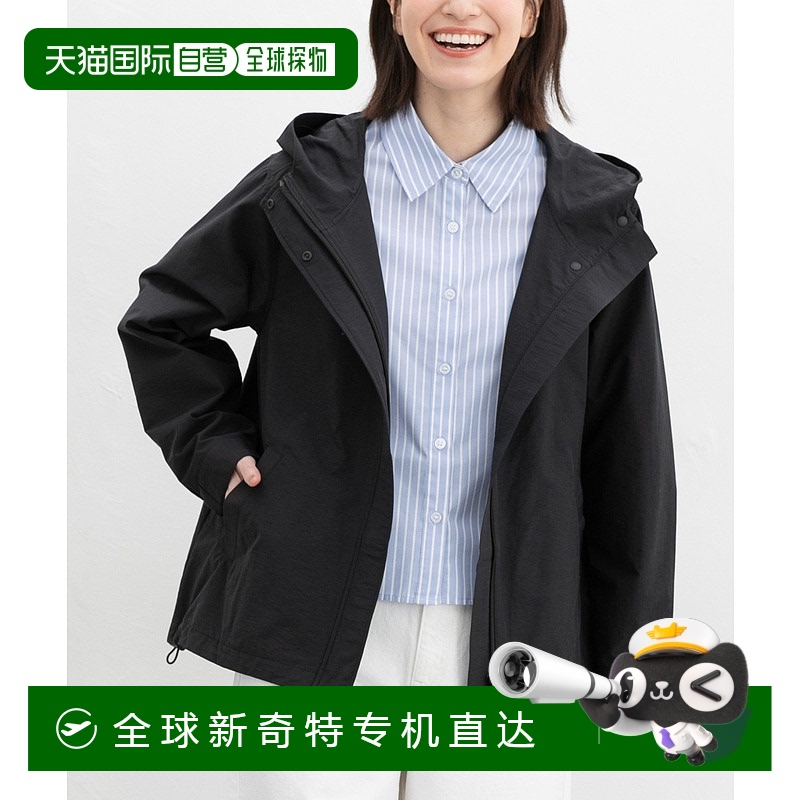 1h可退 日本直邮Honeys女士非氟撥水加工连帽外套 673428406新款