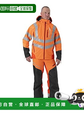 【日本直邮】Husqvarna 富世华防雨工作长裤M码54/56橙色/黑防水