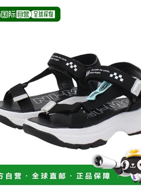 日本直邮MoonStar 儿童厚底皮带扣凉鞋 NM J106 [12298276] 黑色