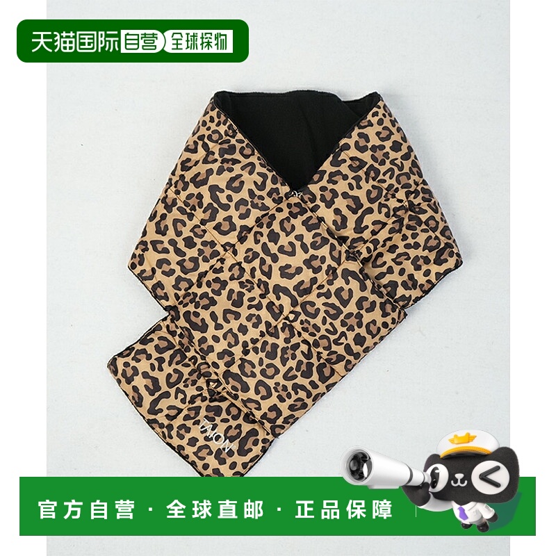 日本直邮TAION 羽绒围巾男女通用短款加厚95% 羽绒尼龙绗缝抓绒内