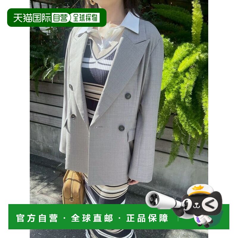 日本直邮LAGUNAMOON 女装 衬衫叠穿条纹针织连衣裙 0326203005