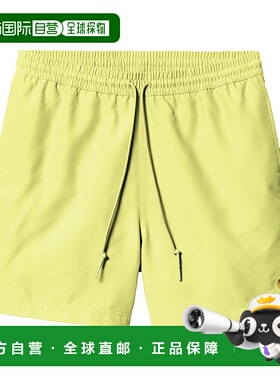 日本直邮Carhartt WIP FW24 纯色系带侧缝口袋泳裤 男款 荧光绿色