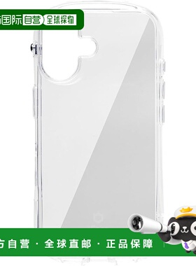 【日本直邮】Hamee 手机壳 iPhone 16  透明 带挂带孔保护壳