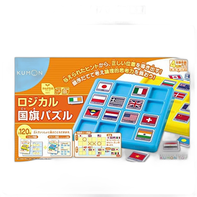 【日本直邮】Kumon Publishing4岁以上国旗识别拼图玩具