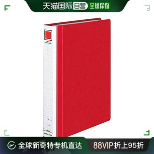 活页文件夹A4 2孔 红 300张容量 日本直邮 国誉ECOTWIN R管夹式