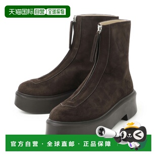 日本直邮THE ROW 女士棕色踝靴 f1144 l25 dbr 拉链靴 1