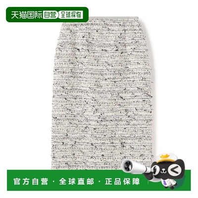 1h可退 日本直邮TOMORROWLAND 女士格纹直筒半身裙 14054405103