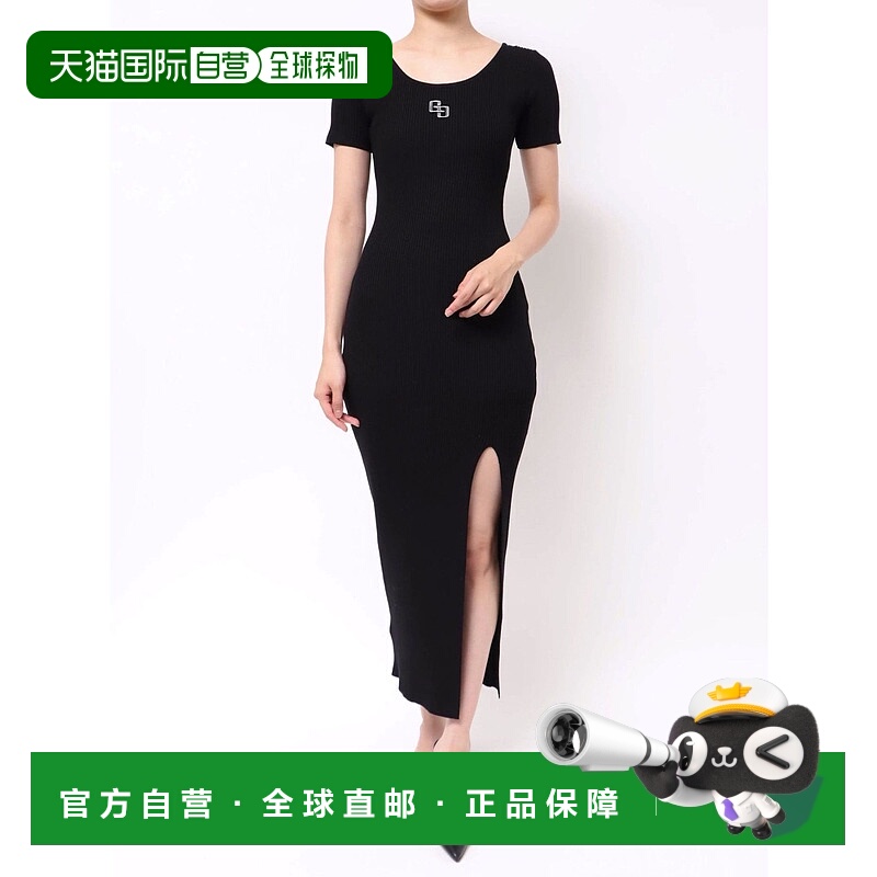 1h可退 日本直邮GYDA 女装 GG金属标长款半袖针织连衣裙 07254038