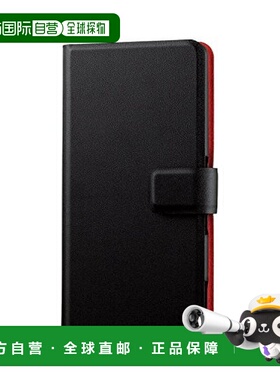 【日本直邮】宜丽客Xperia Z4皮质翻盖手机壳薄型黑色PM-SOZ4PLFS