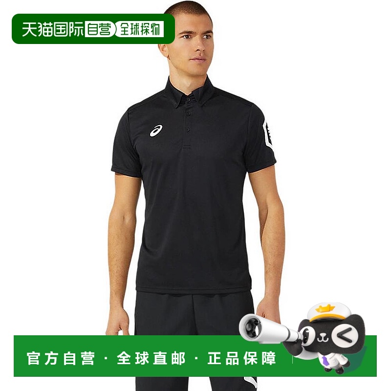 日本直邮ASICS 2031D728 速干短袖 Polo 衫 (RE) 高性能黑色