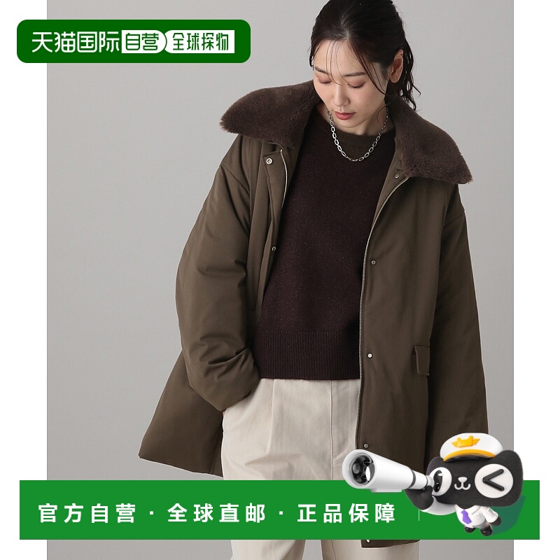 1h可退 日本直邮GLOBAL WORK 女装 2WAY中棉外套 A字宽松中长款