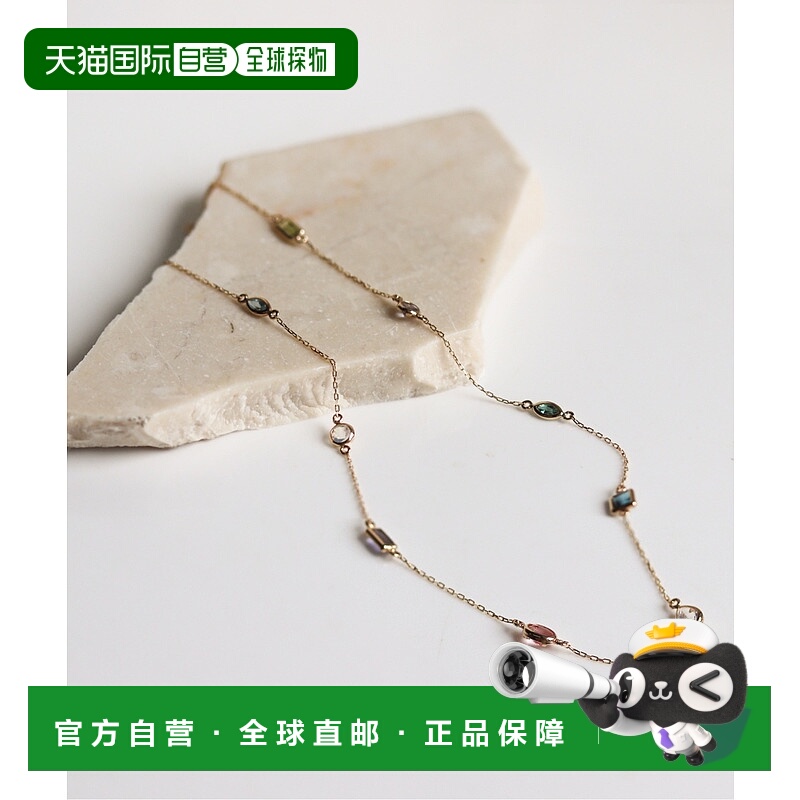 1h可退 日本直邮cui-cui 男女同款 多彩天然石项链 个性设计 7837