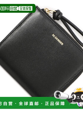日本直邮JIL SANDER 黑色卡包 女士 j07vl0004 p4841 001 GIRO 信