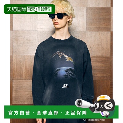 日本直邮MAISON SPECIAL 男女同款 Prime-Over宽松长袖T恤 指纹E.