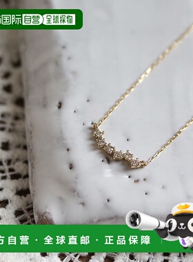 1h可退 日本直邮cui-cui K10YG 钻石 克拉斯特项链 782443