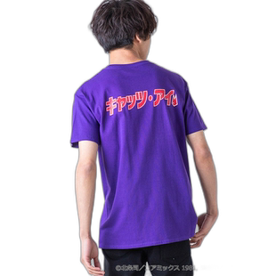 1h可退 日本直邮WEGO GRAPHICS 男女同款猫眼合作款后背印花T恤