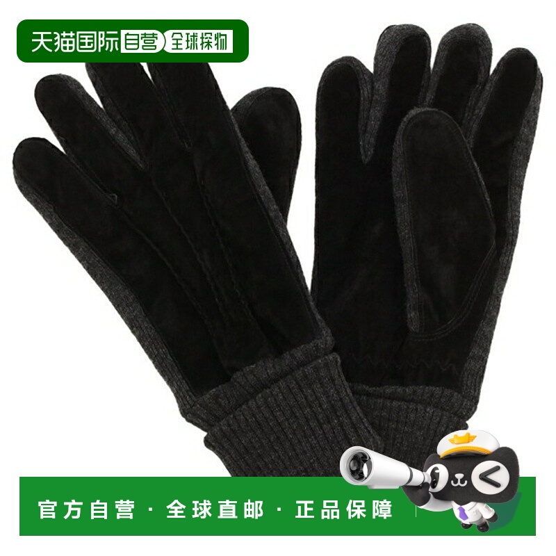 日本直邮Dents Kendall 手套黑/灰男士DENTS 5-1629