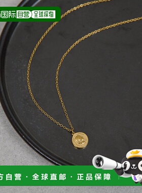 1h可退 日本直邮GALLARDAGALANTE 女士 不锈钢硬币项链 精致链条