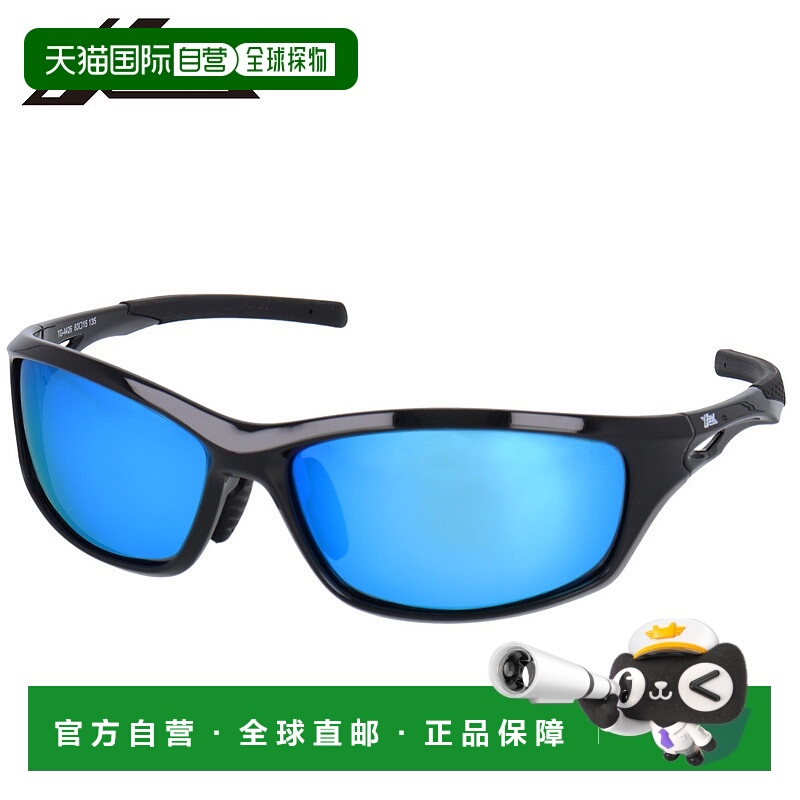 日本直邮XOOX 偏光太阳镜方形 I 形灰色/蓝色镜面镜片