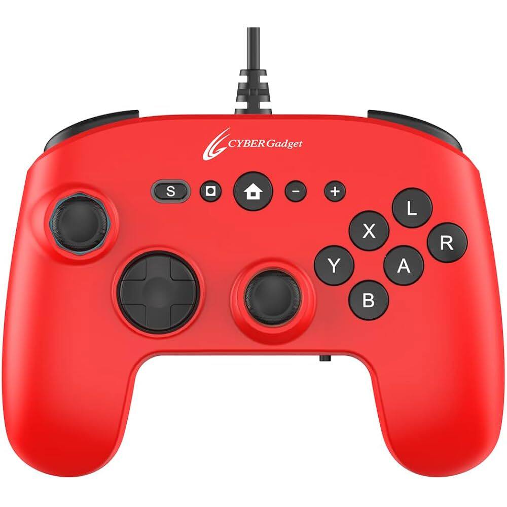 【日本直邮】CYBER Switch 6B有线游戏手柄 Switch2 红色