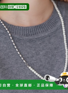 1h可退 日本直邮Bou Jeloud 女士 珍珠金属长款项链 精致叠戴设计