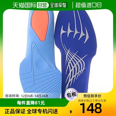 【日本直邮】ASICS 鞋垫/足球FOOTBALL SOCKLINER  蓝/银 S亚瑟士