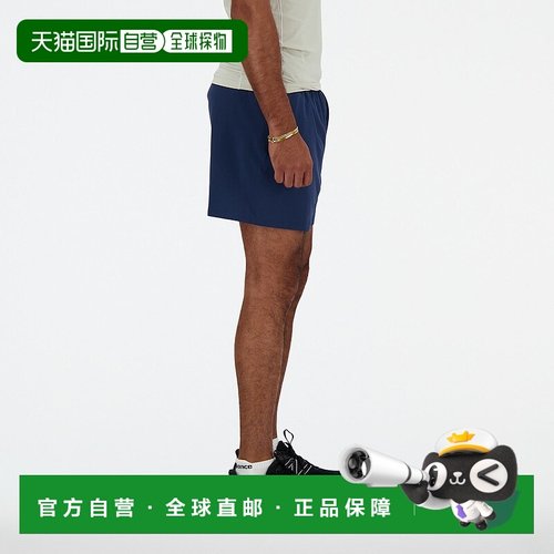 日本直邮New Balance 5英寸运动短裤（带内衬） 男士吸汗速干 [营