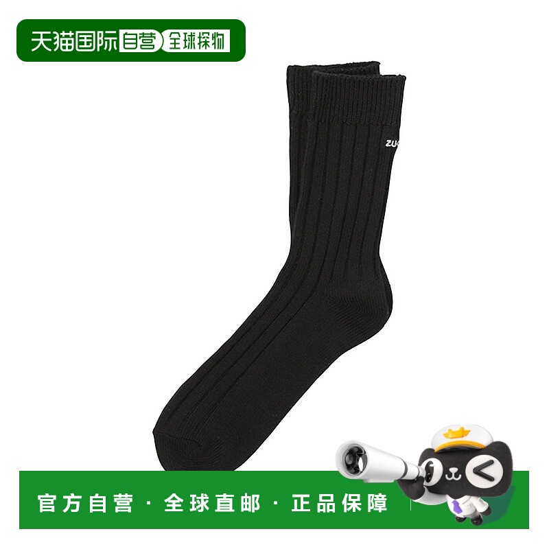 1h可退 日本直邮zucca 男士刺绣logo高筒袜 CZ44AI518