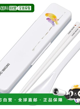 【日本直邮】Skater斯凯达 筷勺餐盒套装18cm 鸟/白色 CCS3SAAG-A