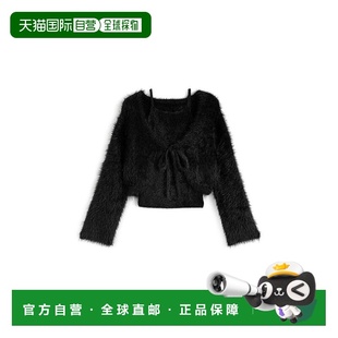 pm643短款 日本直邮日潮 蓬松针织套装 ×蝴蝶结吊带 GRL开衫