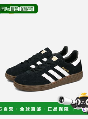 日本直邮adidas HANDBALL SPEZIAL C 儿童低帮运动鞋CORE BLACK/F