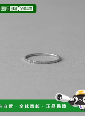 日本直邮ete 女士PT900方形切割戒指 高级铂金材质 独特光泽 简约