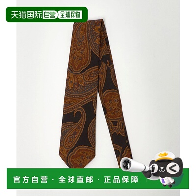 1h可退 日本直邮HOLLIDAY＆BROWN 男士 大花型真丝领带 133440000