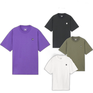 日本直邮THE NORTH FACE 短袖小方格标志T恤 男士休闲户外 NT3244