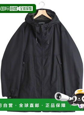 日本直邮AUBERGE 男士 丝涤混纺绗缝连帽大衣 AU26S01