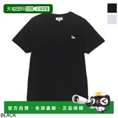 KITSUNE 女士圆领T恤 pw00115kj7026 日本直邮MAISON p199 黑色