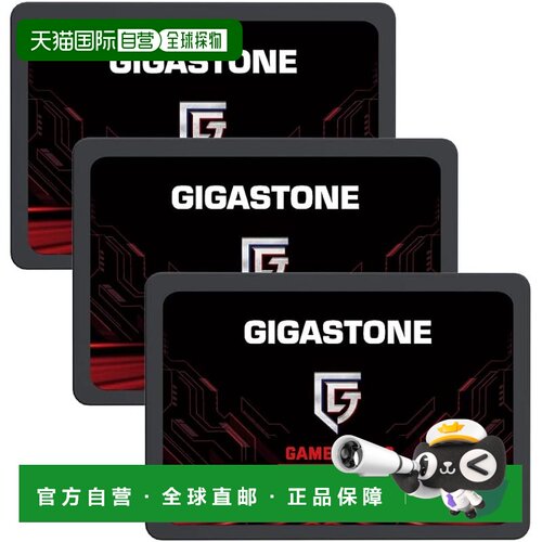日本直邮GIGASTONE SATA SSD 256GB×3 Game Turbo 520MB/s PS4兼
