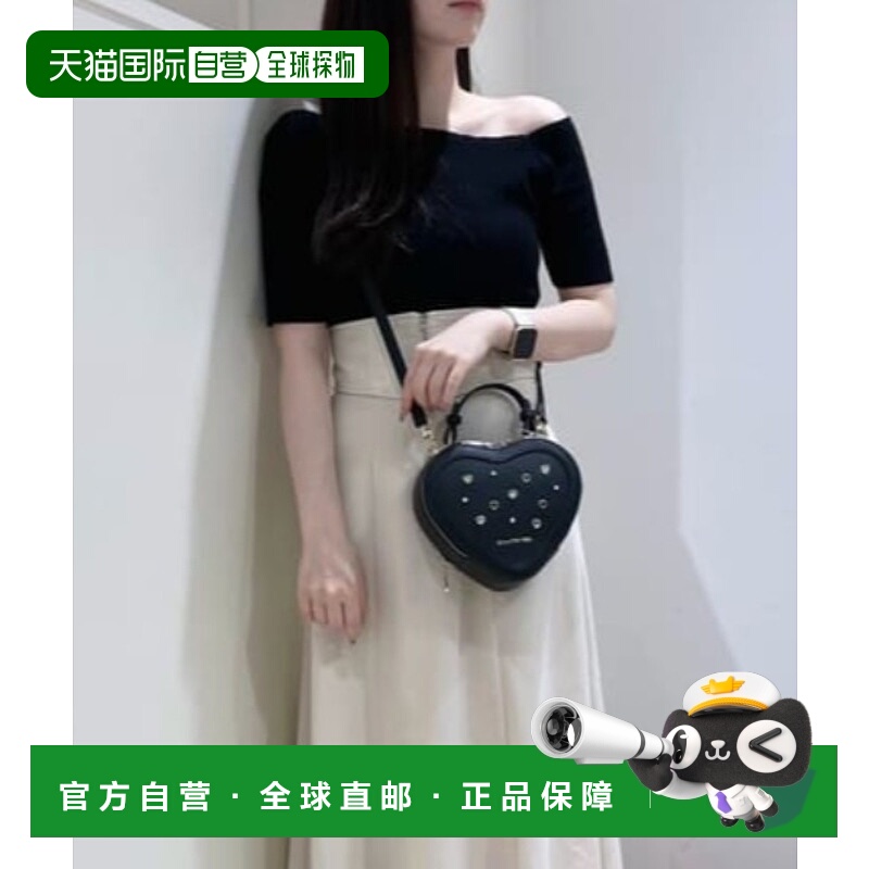 1小时内可退 日本直邮Samantha Vega 女士心形水钻斜挎包 0007242