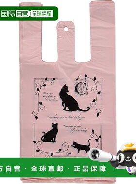 【日本直邮】Heads 手提袋 优雅猫 粉 S W180×D100×H350 ELC-S