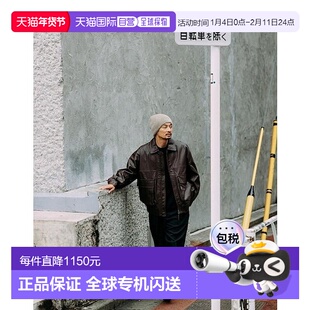 1h可退 日本直邮FREAK'S STORE 舒适版 仿皮 长袖拉链夹克上衣