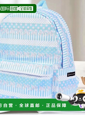 【日本直邮】CCS 防水双肩包 波点蕾丝蓝背包 NM803000