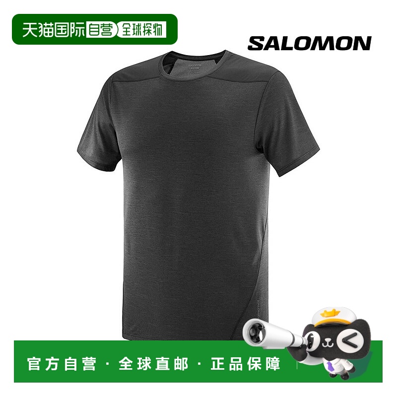 日本直邮salomon 男士 T恤萨洛蒙短袖速干 时尚百搭设计舒适休闲