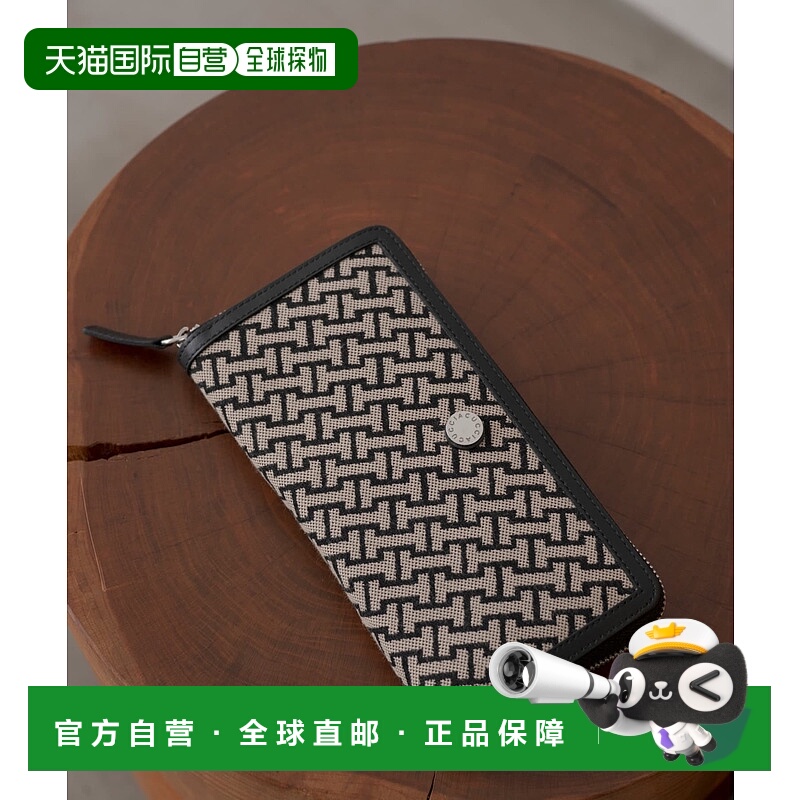 1h可退 日本直邮IACUCCI 女士长款拉链钱夹 黑色经典款 IAC103131