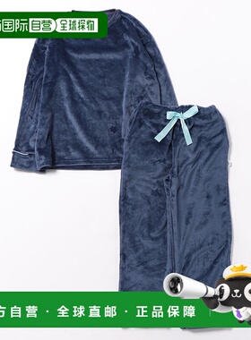 1h可退 日本直邮UCHI-COLLE 女士宽松加绒家居服套装 圆领长款设