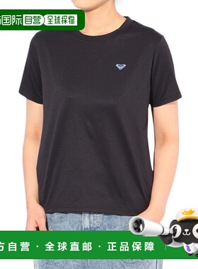 日本直邮ROXY 历史图案半袖防晒冲浪T恤 [25SPRLY251037BLK] 黑色